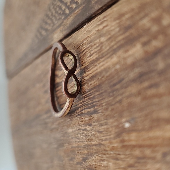 Blend of copper and brass ring eternity band‎ size 6 R636 🧡 - Picture 3 of 3